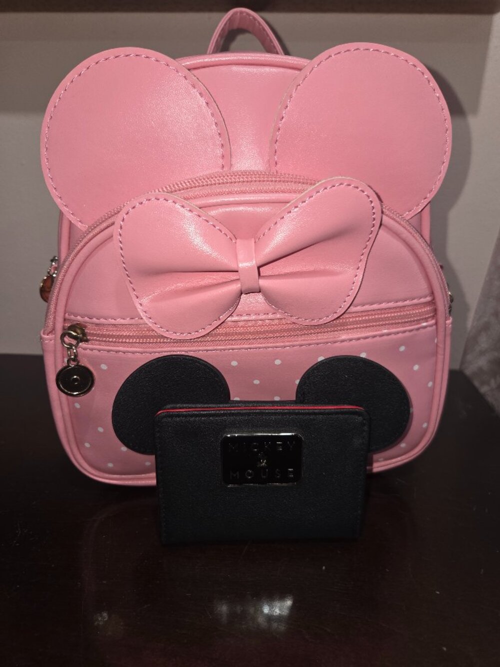 Disney backpack and wallet